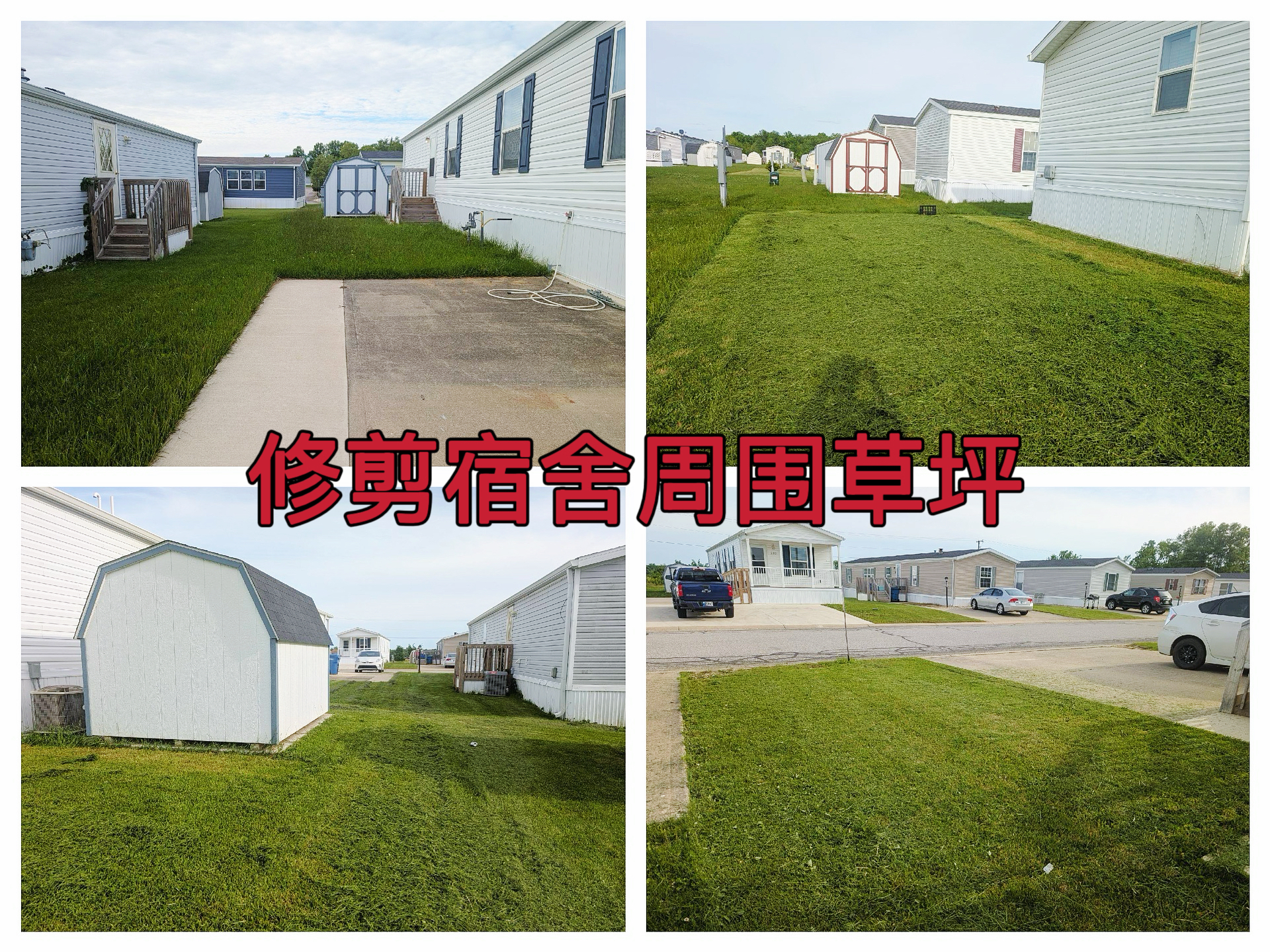马里昂2025年5月场地宿舍区草坪修剪作业纪实（AYW2025050010）